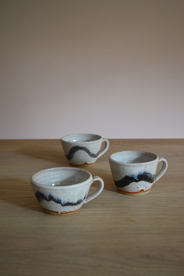 Pip Hartle Black Wave Tea Cup