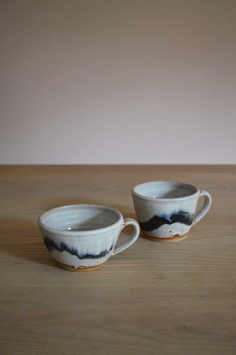 Pip Hartle Black Wave Tea Cup