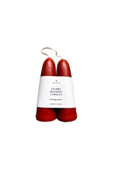 Wax Atelier Stubby Candle Pair - Pomegranate