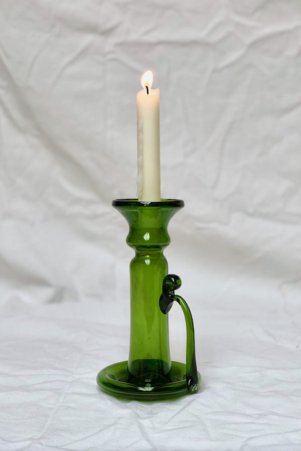 Porta Candele With Handle Olive