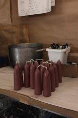 Wax Atelier Stubby Candle Pair - Raisin
