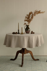 Round Tablecloth Natural