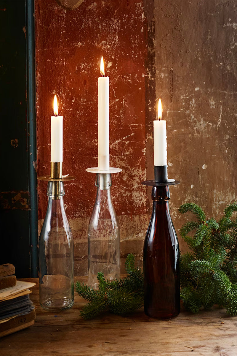 Candle Holder for Bottle Matt Black