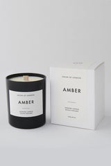 Amber Scented Candle - Black