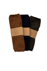Wrist Warmers in Cashmere Mix - Old Gold