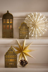 Candle Holder Townhouse Golden