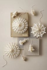 Paper Ornament Crystal White 21cm
