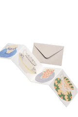 Tea Cups and Saucers Concertina Card