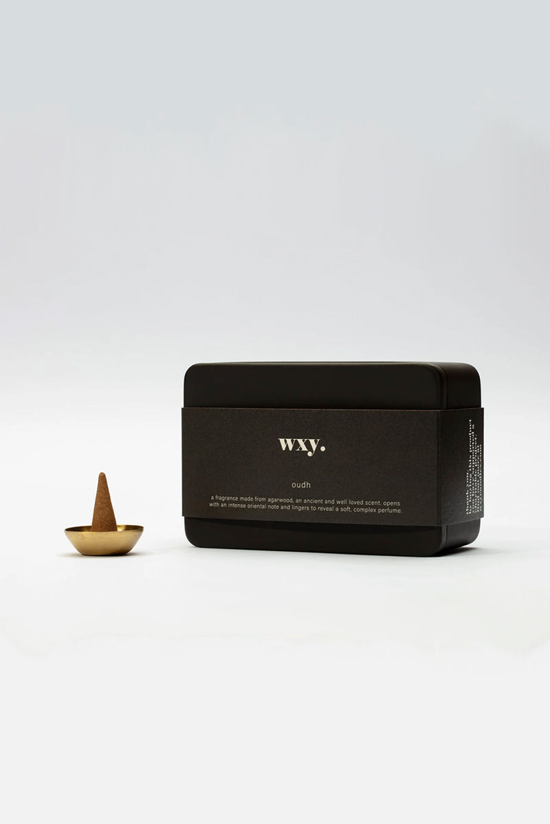 WXY Incense Cones<br>Oudh (Mahogany Black)