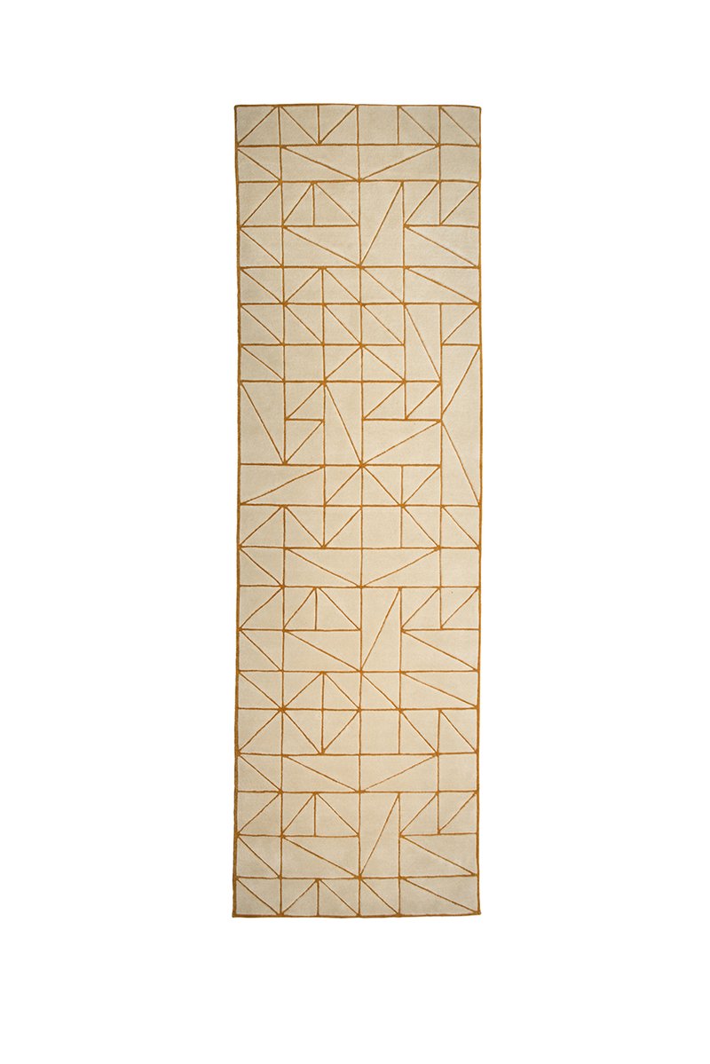 Linear Dynamic Rugs Hand Knotted Customised Linear Rug by Glasgow designer Niki Jones