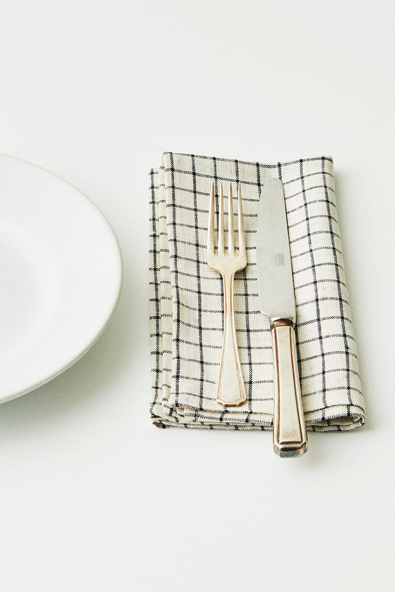 Check Linen Napkin