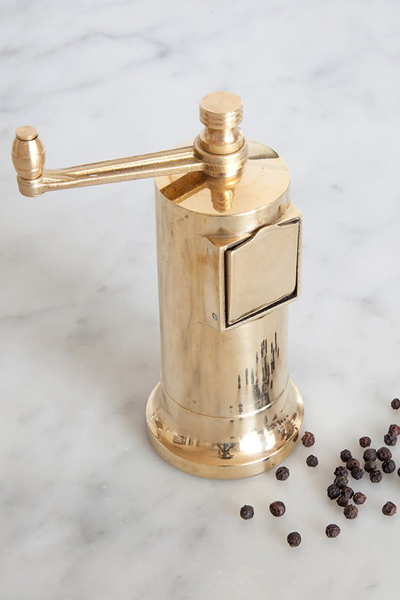 Brushed Brass Pepper Mill