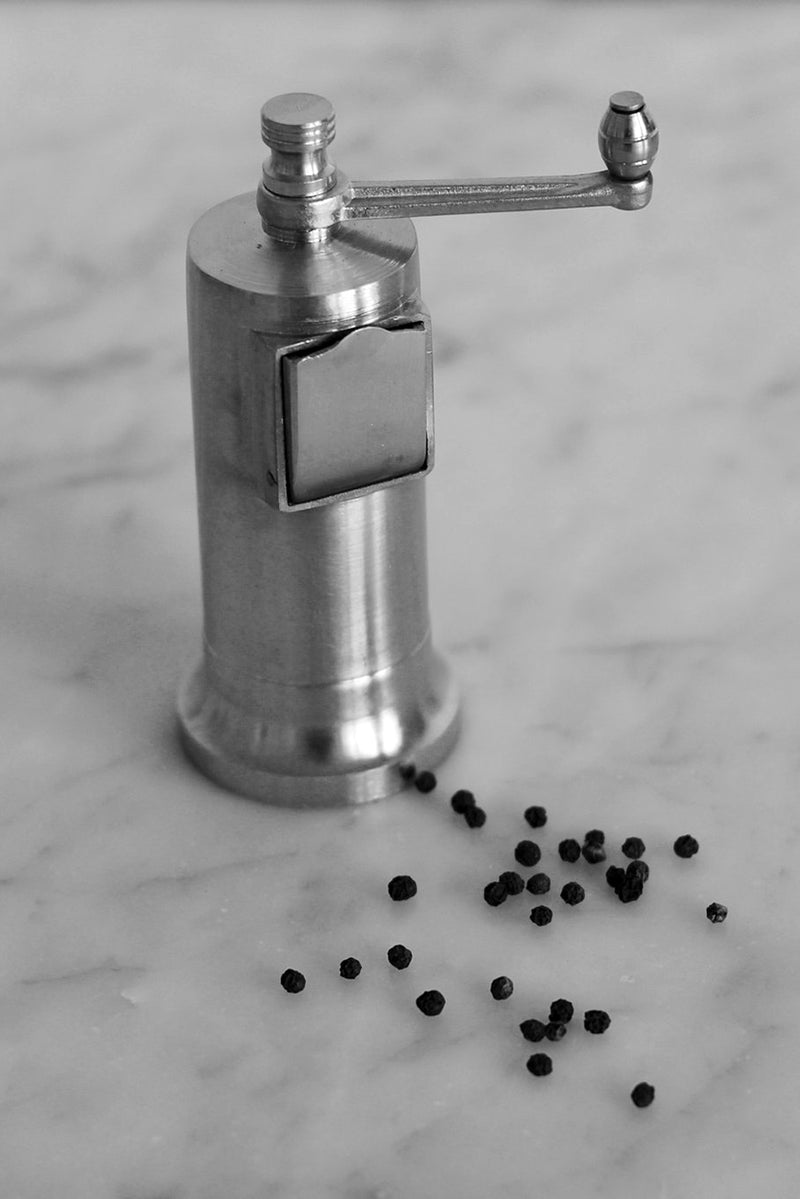 Brushed Nickel Pepper Mill