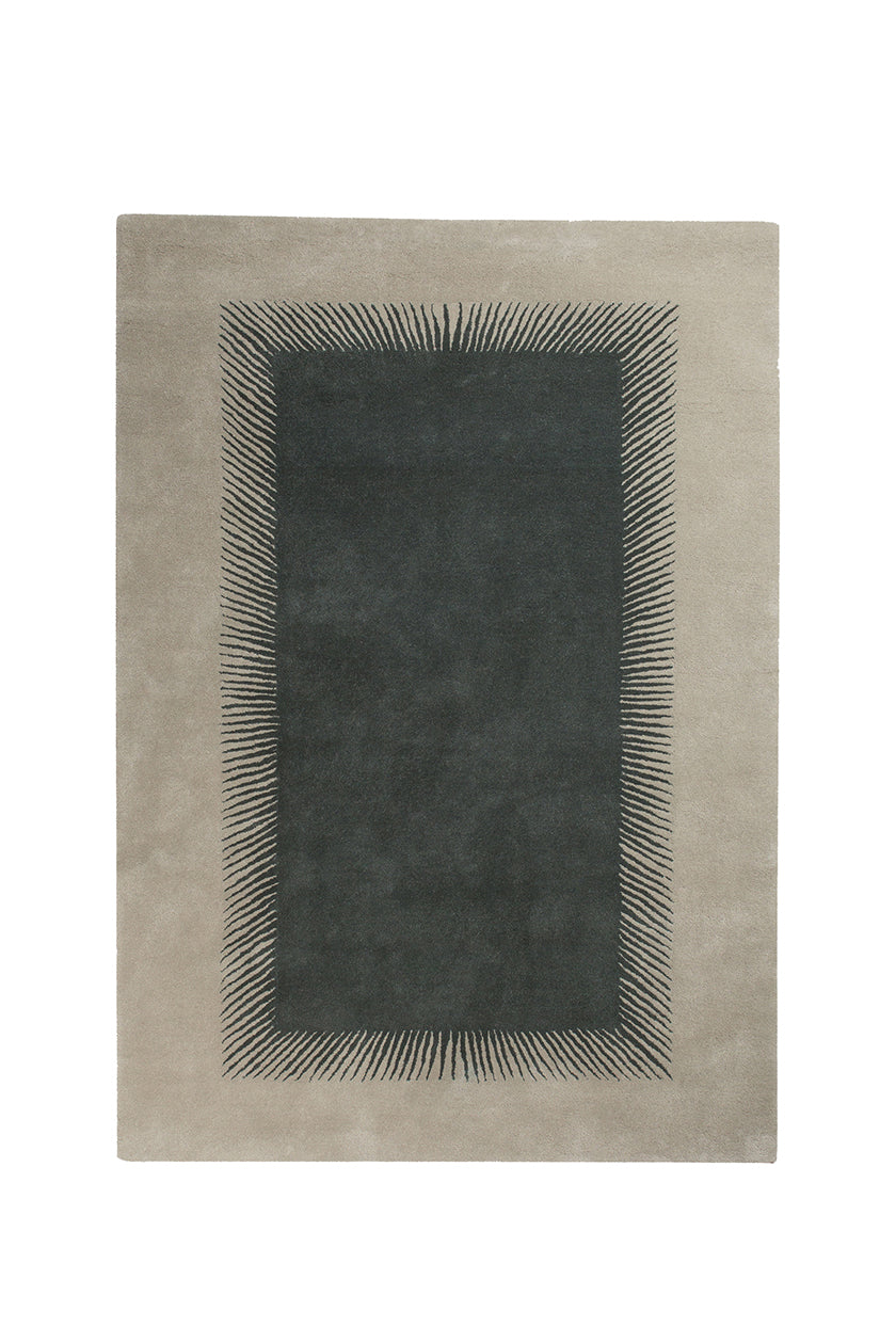 Customised Wool Optical Rug by Scottish textile designer Niki Jones