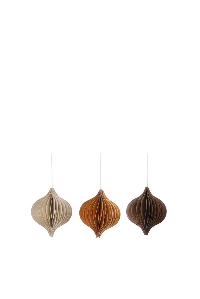 Paper Drop Espresso Set of 3