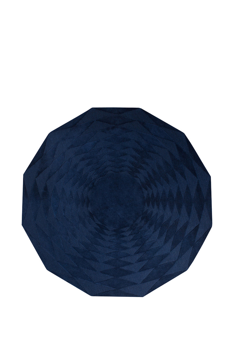 Hand Carved Polygon Rug by Scottish textile designer Niki Jones