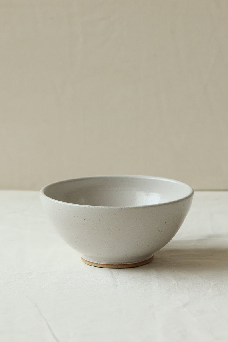 Pottery Cereal Bowl - Tin White