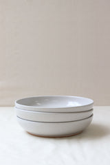 Pottery Dinner Bowl - Tin White