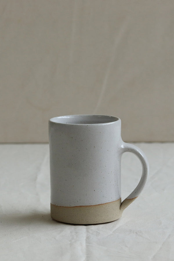 Pottery West Tall Mug - Tin White