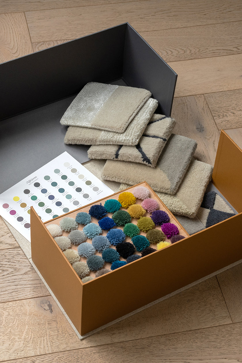 Rug Presentation Box for interior designers by Niki Jones