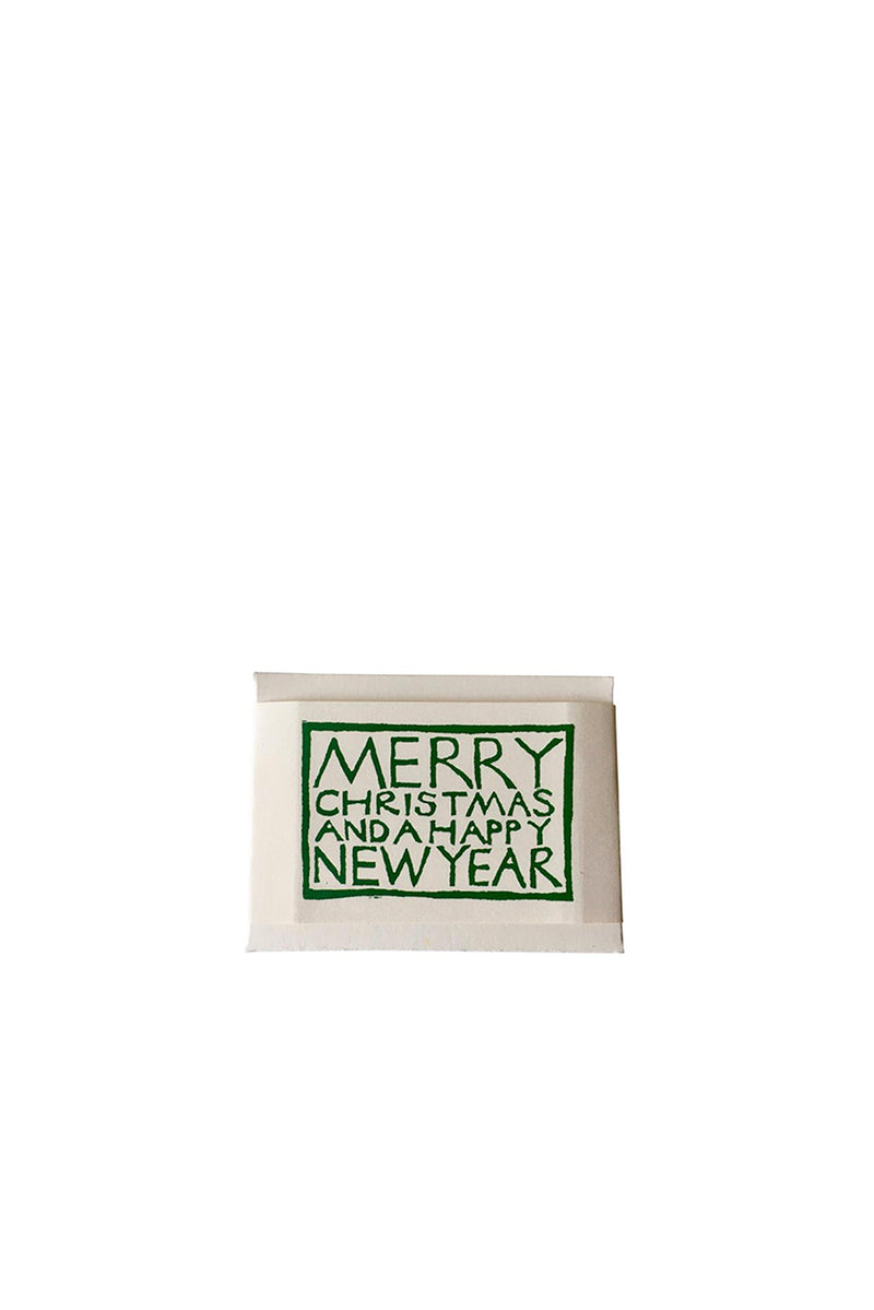 Set of Christmas Gift Tags Greens