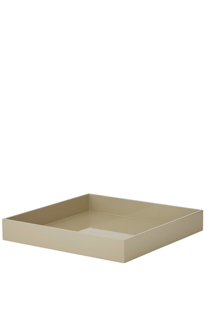 Lacquer Square Tray Sand