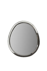 Egg Shaped Mirror Silver