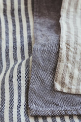 Linen Chambray Stripe Towel White Stripe