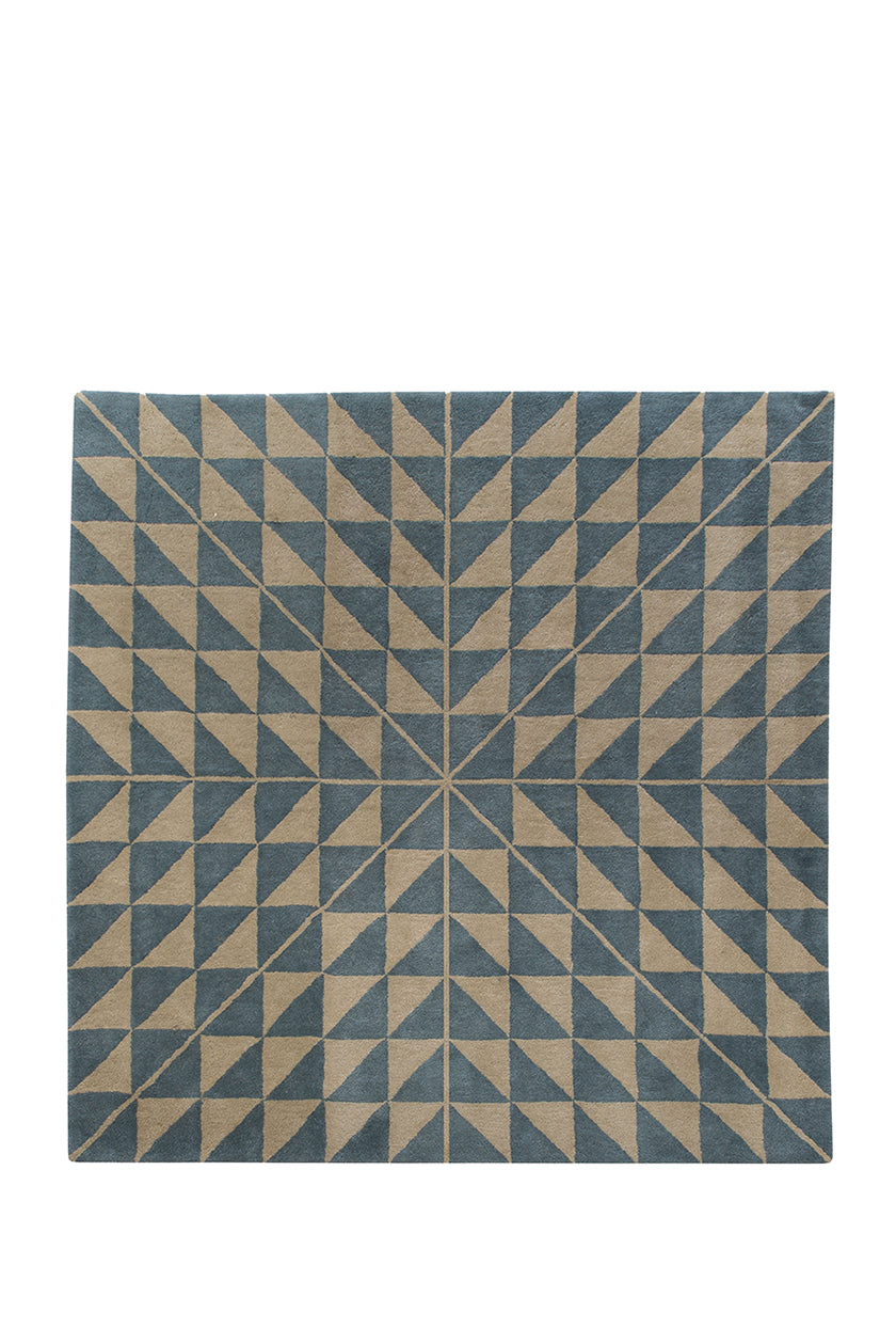Triatic Rug Customised Triocentric Rug by Glasgow textile designer Niki Jones