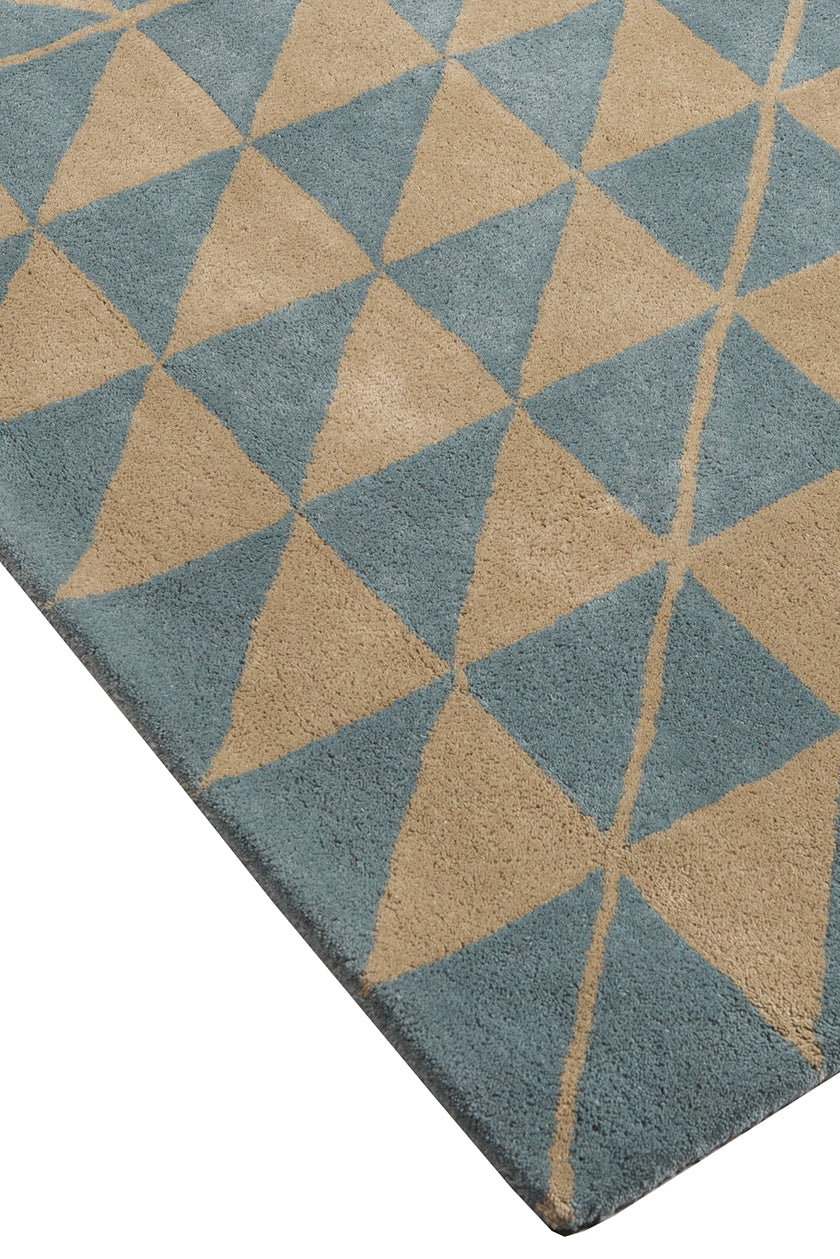 Triatic Rug Geometric Triocentric Rug by Scottish textile designer Niki Jones