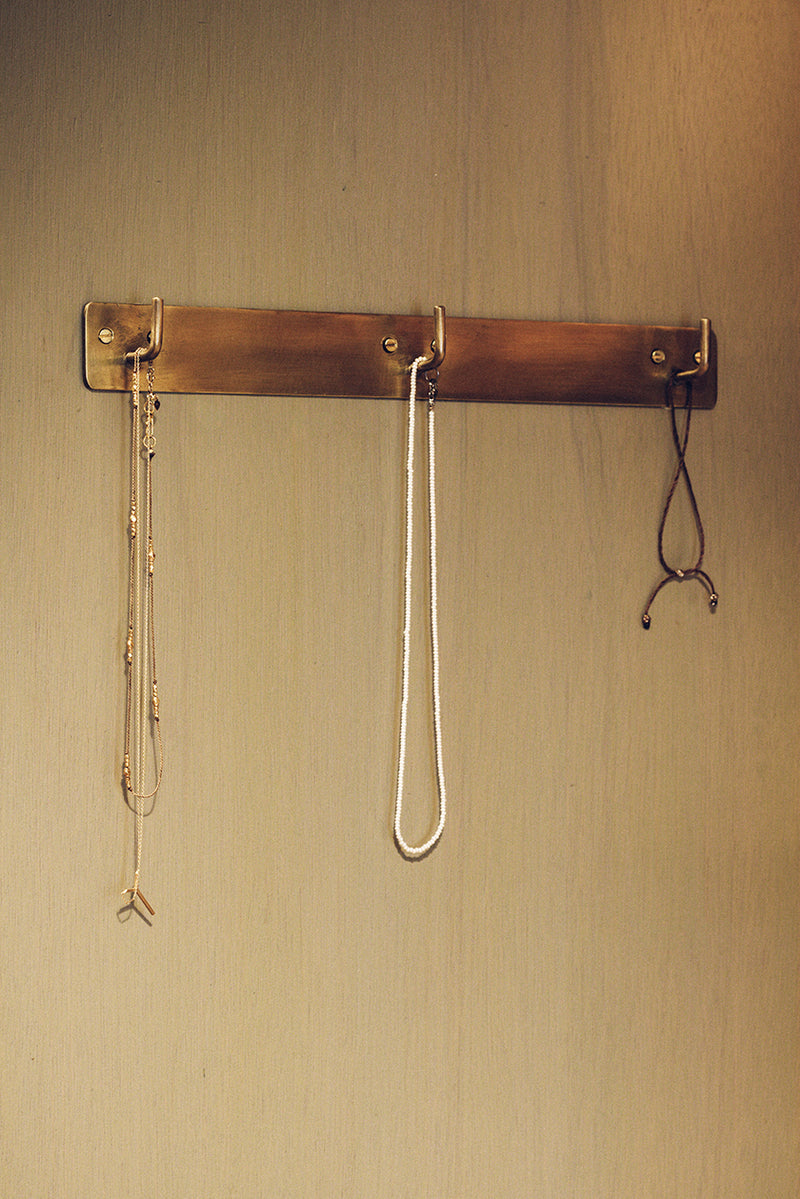 Hand Made Plate Triple Hook at Niki Jones store, by Fog Linen Work